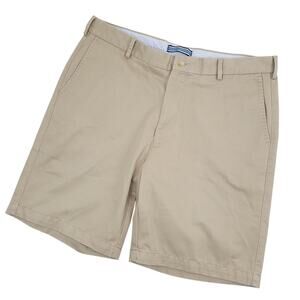 Peter Millar Men's Chino Shorts Sz 36 Khaki Preppy Casual Golf Resortwear EUC
